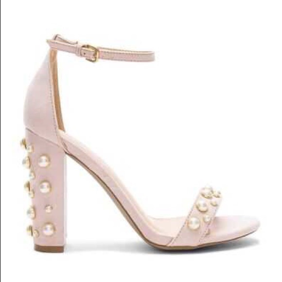 By The Way Blush Pearl Heels. Bride or Bridesmaid - Picture 1 of 8